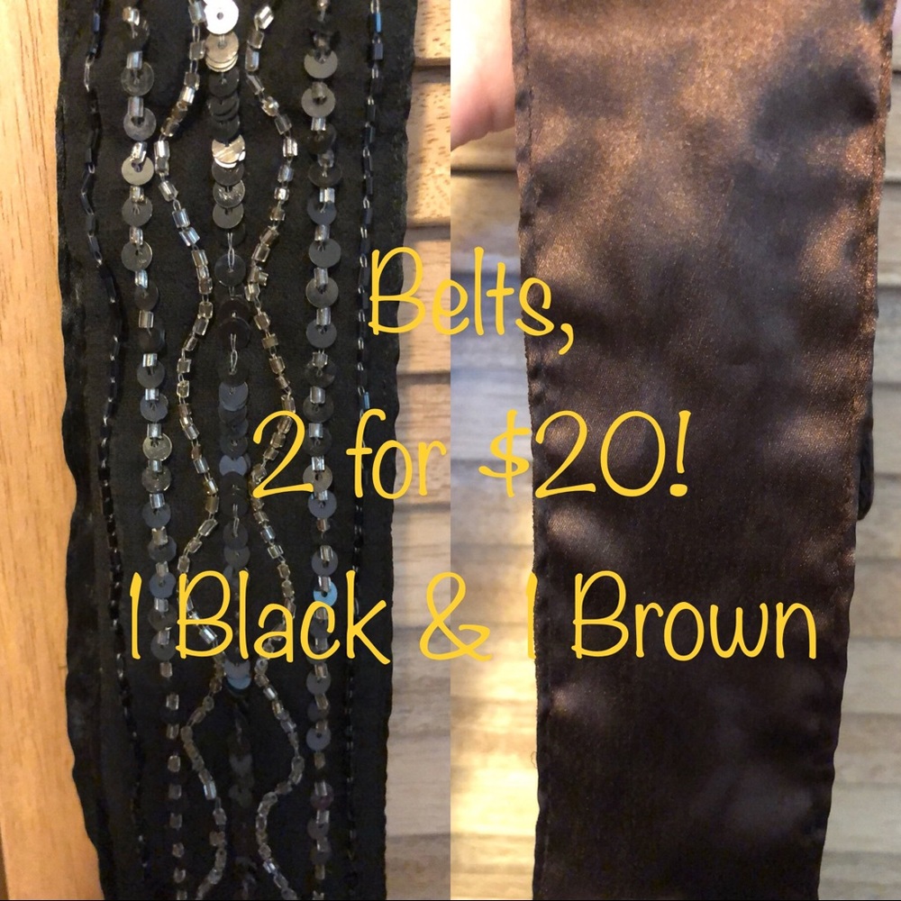 NWT 2 for $19…1 Black AND 1 Brown belt. Set.
